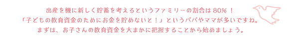 子どもの学資保険説明文